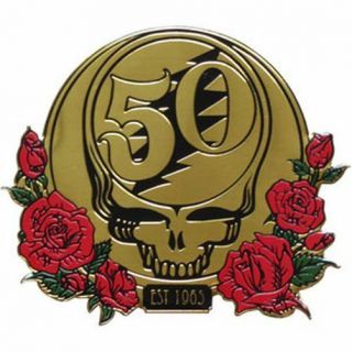 Grateful Dead - 50th Anniversary - Metal Sticker 4 X 4 Car Decal 8018