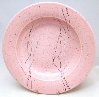 Pier 1 Italy Galaxy Pink Rimmed Soup Bowl (s) 9 5/8 " X 1 5/8 " W/ Sticker Rare