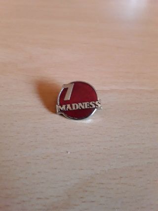 Vintage 1970s/80s Madness 7 Suggs Nutty Ska 2 Two Tone Metal Pin Badge