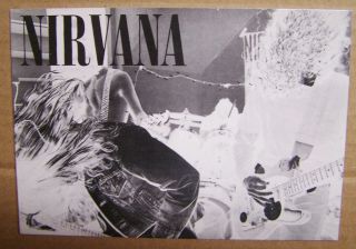Nirvana Bleach Postcard Vintage 6 " X 4 " Printed In The Eec