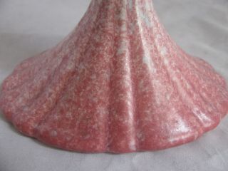 Vintage Roseville Pottery Tourmaline Pink / Aqua Candle Holder 1089 - 41/2 3