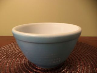 Vintage Pyrex 401 Turquoise Small Nesting Mixing Bowl 1 - 1/2 Pint Ovenware