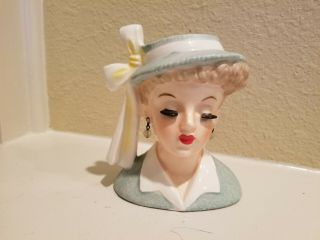 1958 Napco Rare Lucille Ball C3342a Lady Head Vase Cond