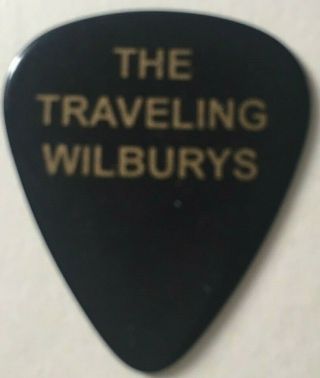 The Traveling Wilburys Black Plectrum Bob Dylan George Harrison Tom Petty Elo