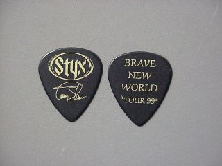 Styx Guitar Pick Brave World Tour Tommy Shaw