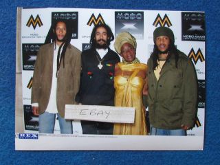 Press Photo - 8 " X6 " - Rita Marley & Damian,  Stephen,  Julian - 2005 - B