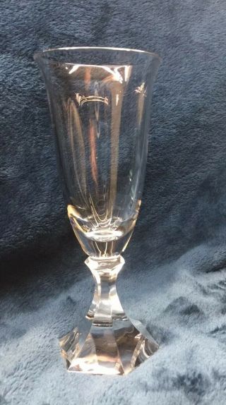 (1) Brilliant Rare Design Crystal Fluted Champagne Glass