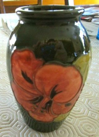 Moorcroft England Art Pottery 4 " Hibiscus Vase