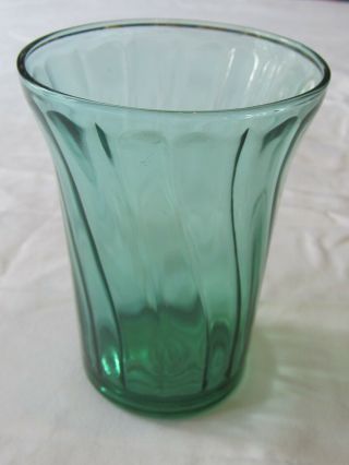 Depression Glass Jeannette Swirl Ultramarine: Drinking Glass Tumbler