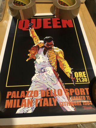 Queen Live Palazzo Very Rare Glossy Poster Nr 2