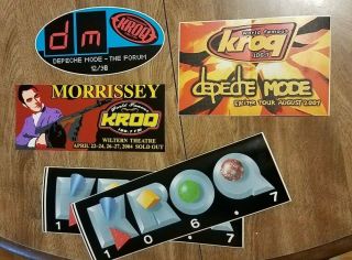 Very Rare Kroq Stickers Depeche Mode Morrissey,
