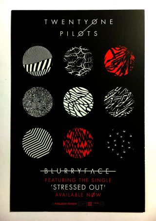 Twenty One Pilots Promotional Tour Postcard - Rare
