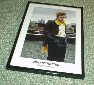 Johnny Rotten Public Image Ltd Sex Pistols Framed York Punk Rock.