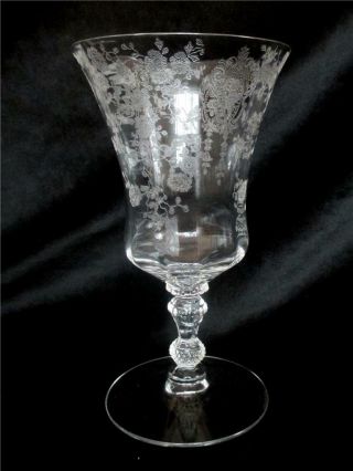 Cambridge Glass Rose Point Elegant Goblet (s) Footed Tumbler (s) Short Stem