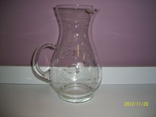 Princess House Heritage Etched Large Pitcher No.  459