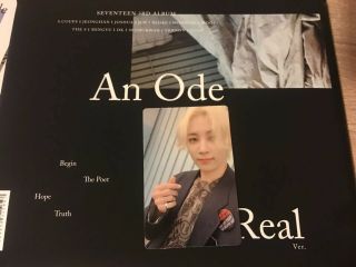 Seventeen - Official An Ode - Real Version - Jeonghan Photocard