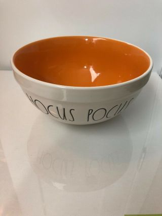 2018 Rae Dunn Ll Hocus Pocus Ceramic Bowl Halloween Orange Inside