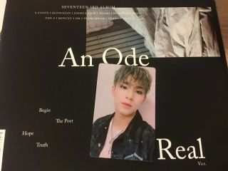 Seventeen - Official An Ode - Real Version - Mingyu Photocard