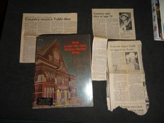 1972 Vintage Wsm Grand Ole Opry History Picture Book - Opryland - Ernest Tubb