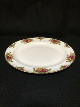 Royal Albert Old Country Roses Oval Platter 13.  5” England 1962