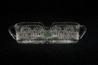 Shannon Crystal Designs Of Ireland 24 Lead Crystal Flatware Knife Caddy W/ Box
