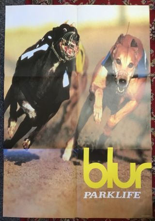 Blur Parklife Promotional Poster As Issued With Record