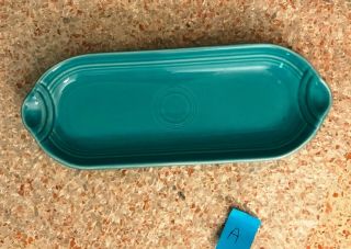 Fiestaware Relish / Utility Tray (a) Blue/green Color