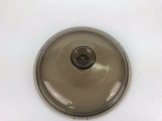 Pyrex Brown Round Glass Replacement Lid Crockpot 7.  75 " V2.  50