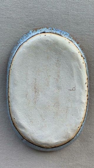 Bote Boutique Handmade Stoneware Condiment Plate,  Blue/Brown 2