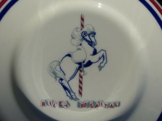 Vintage Riley Hospital Carousel Horse Ceramic Plate by Jackson Falls Creek PA 2