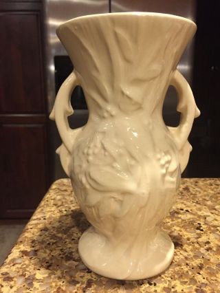 Vintage McCoy Vase White Bird of Paradise 3