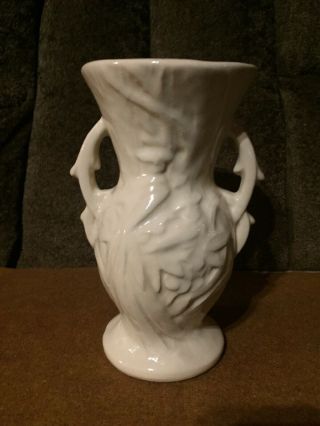 Vintage McCoy Vase White Bird of Paradise 8