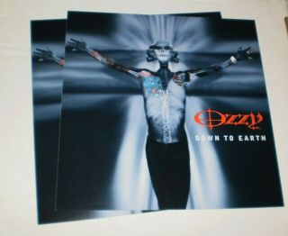 Ozzy Osbourne Down To Earth 2 Double Sided Promo Flats