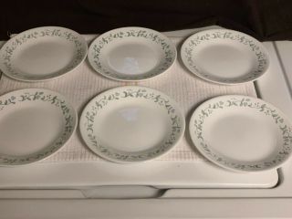 Corelle Country Cottage Bread And Butter Dessert Plates 6 3/4 " Set Of 6