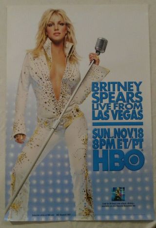Britney Spears As Elvis Presley Promo Poster Hbo Live From Las Vegas 2001