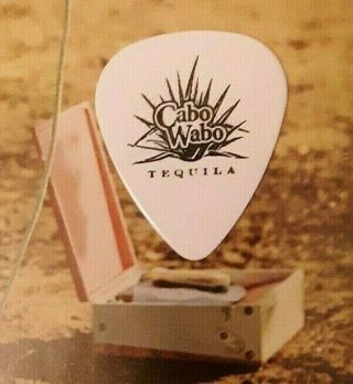 Van Halen Sammy Hagar Cabo Wabo Tequila White Guitar Pick