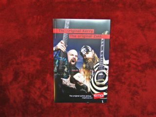 Slayer & Ozzy Kerry King & Zakk Wylde Emg Promo Poster Rare