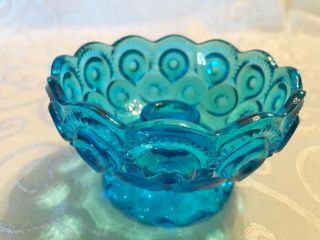 Moon And Stars Le Smith Blue Glass Candle Holder
