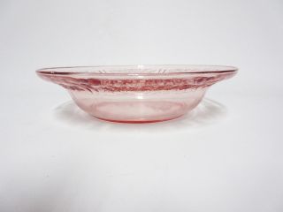 Pink Sharon Flat Soup / Federal Glass / 16 Available