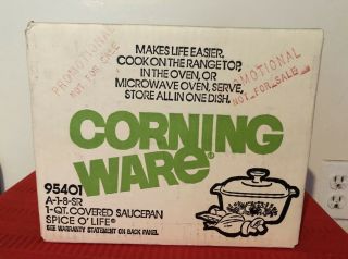Corning Ware Spice Of Life Saucepan 1 Qt Covered With Lid A - 1 - 8 - Sr -