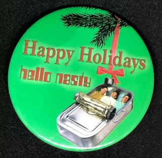 Beastie Boys Hello Nasty Happy Holidays Promo Button Pin Pinback Vintage 1998