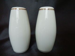 St Regis Fine China Salt And Pepper Shakers With Gold Trim