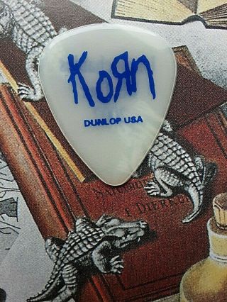 Korn 2002 Untouchables Tour Clear Blue Guitar Pick