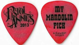 Pistol Annies Black/red Tour Guitar Pick