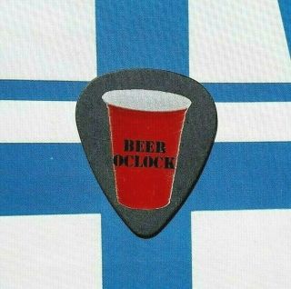 Nickelback Beer Oclock 2012 Here And Now Tour Black Guitar Pick