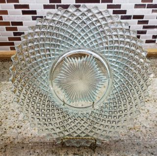 Westmoreland Glass Ice Blue English Hobnail Dinner Plate