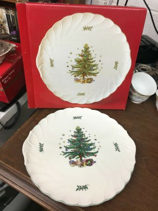 Nikko Happy Holidays 12 - 1/4 " Party Plate (serving Tray)