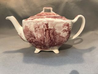 Johnson Brothers Old Britain Castles Red/pink Teapot