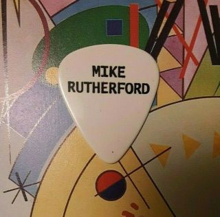 Genesis Mike Rutherford Black On White Guitar Pick