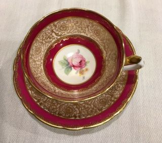 Cabbage Rose Paragon Tea Cup And Saucer Nr
